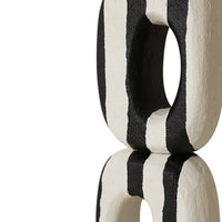 Monochrome Art Sculpture - Handwoven Palm Statement Piece by HKLIVING