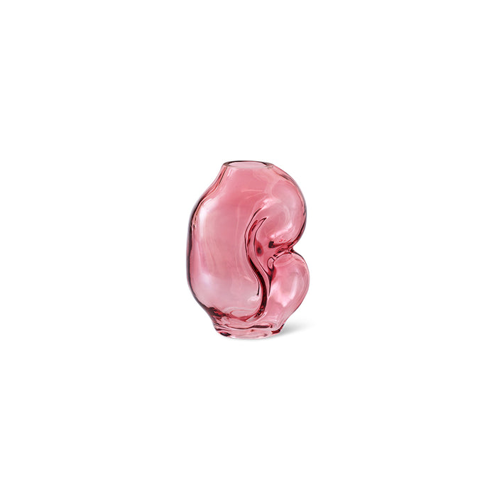 Gleam Glass Small Vase – Rose Pink by HKLIVING (Organic Shape, Hand-Finished)