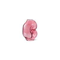 Gleam Glass Small Vase – Rose Pink by HKLIVING (Organic Shape, Hand-Finished)