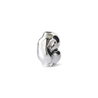 Gleam Glass Small Vase – Chrome – Modern Reflective Glass Vase by HKLIVING