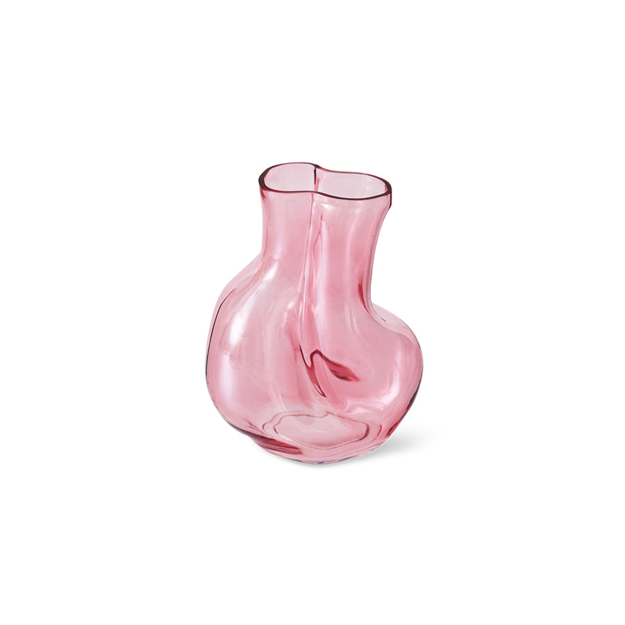 Gleam Glass Vase – Rose – Elegant Pink Glass Vase by HKLIVING