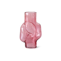 Gleam Glass High Vase – Rose – Tall Blush Pink Glass Vase form HKLIVING