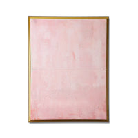 Framed Artwork - Thousand Layers by HKLIVING (127x167cm) - Textured Minimalist Canvas in Pink