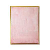 Framed Artwork - Thousand Layers by HKLIVING (127x167cm) - Textured Minimalist Canvas in Pink