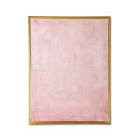 Framed Artwork - Thousand Layers by HKLIVING (127x167cm) - Textured Minimalist Canvas in Pink