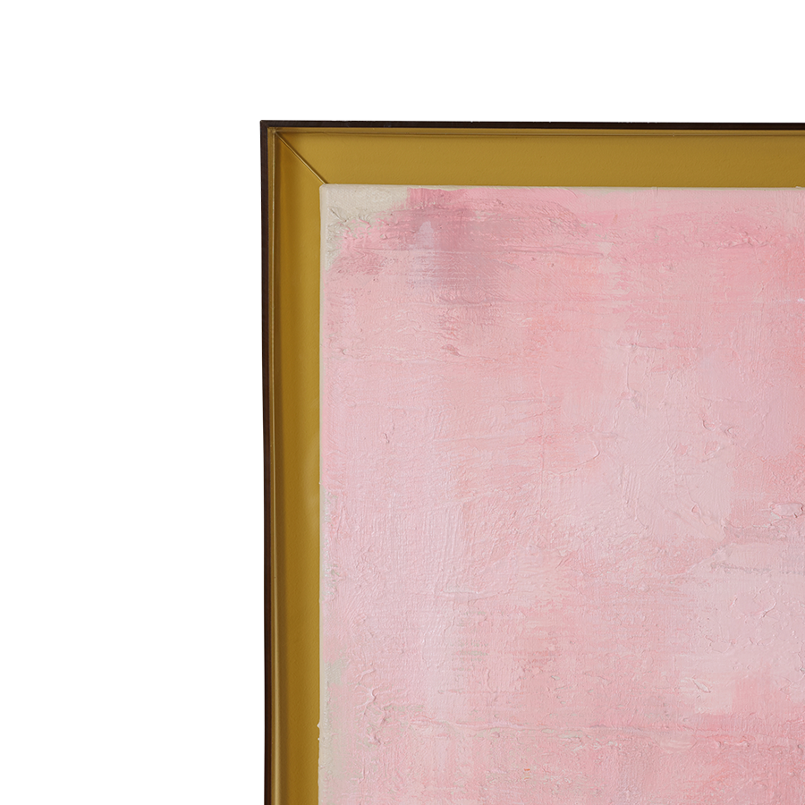 Framed Artwork - Thousand Layers by HKLIVING (127x167cm) - Textured Minimalist Canvas in Pink
