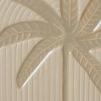 Palm, Stoneware Wall Tile, Wall Art, Cream Wall Decor from HKLIVING