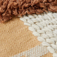 Wall Rug, Beach Shack, Beige Sand Brown, Wall Art by HKLIVING