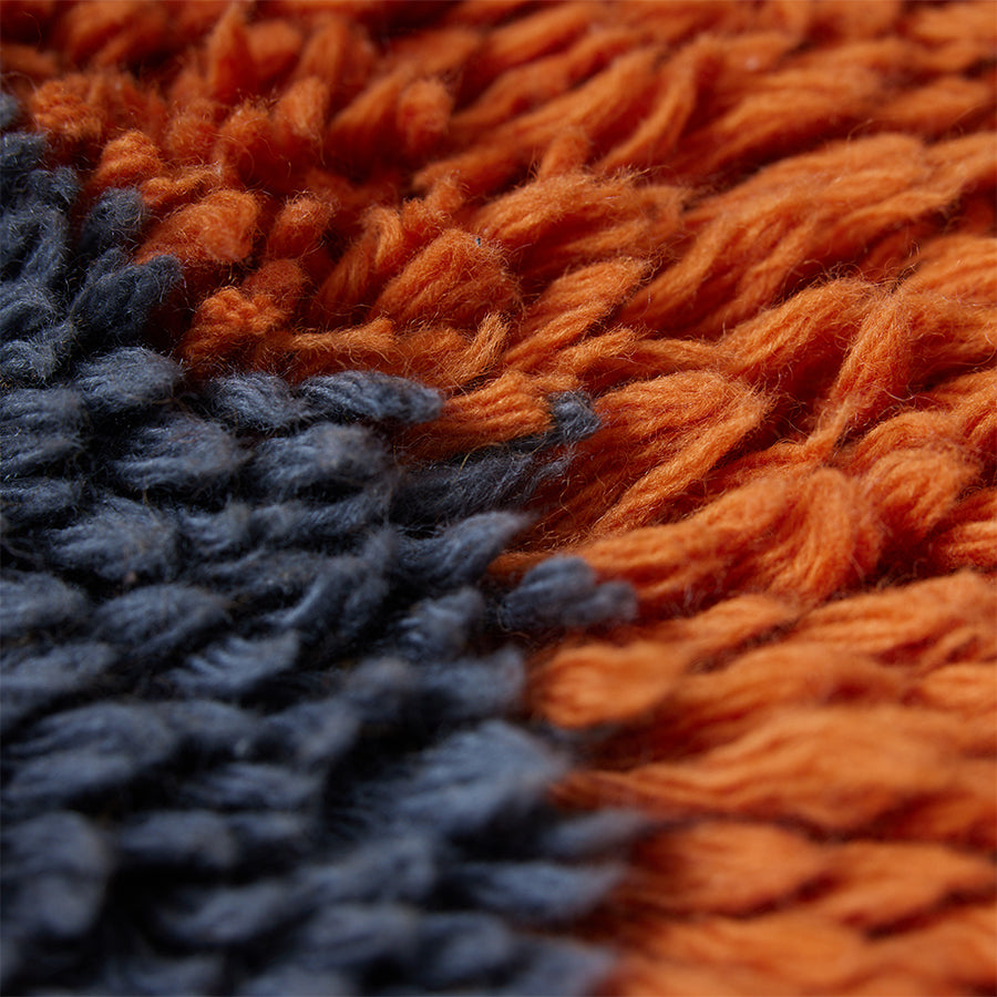 Wall Rug, Sundown, Red Orange Black Blue, Wall Art by HKLIVING