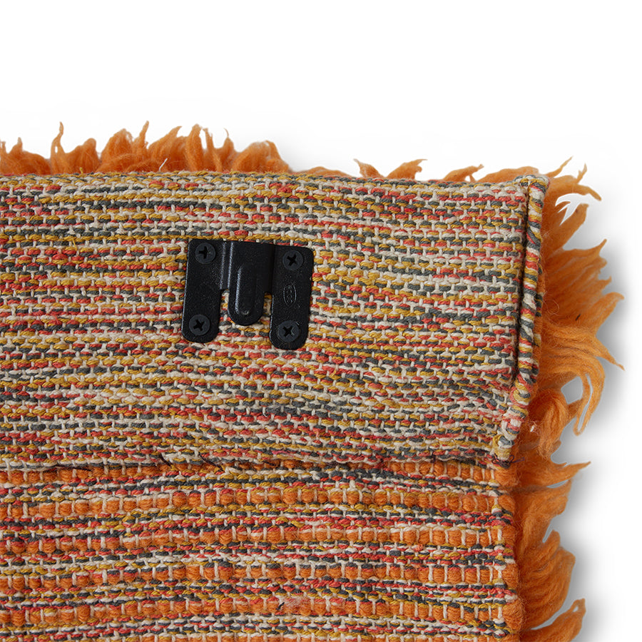 Wall Rug, Sundown, Red Orange Black Blue, Wall Art by HKLIVING