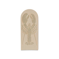 Lobster, Stoneware Wall Tile, Wall Art, Cream Wall Decor from HKLIVING