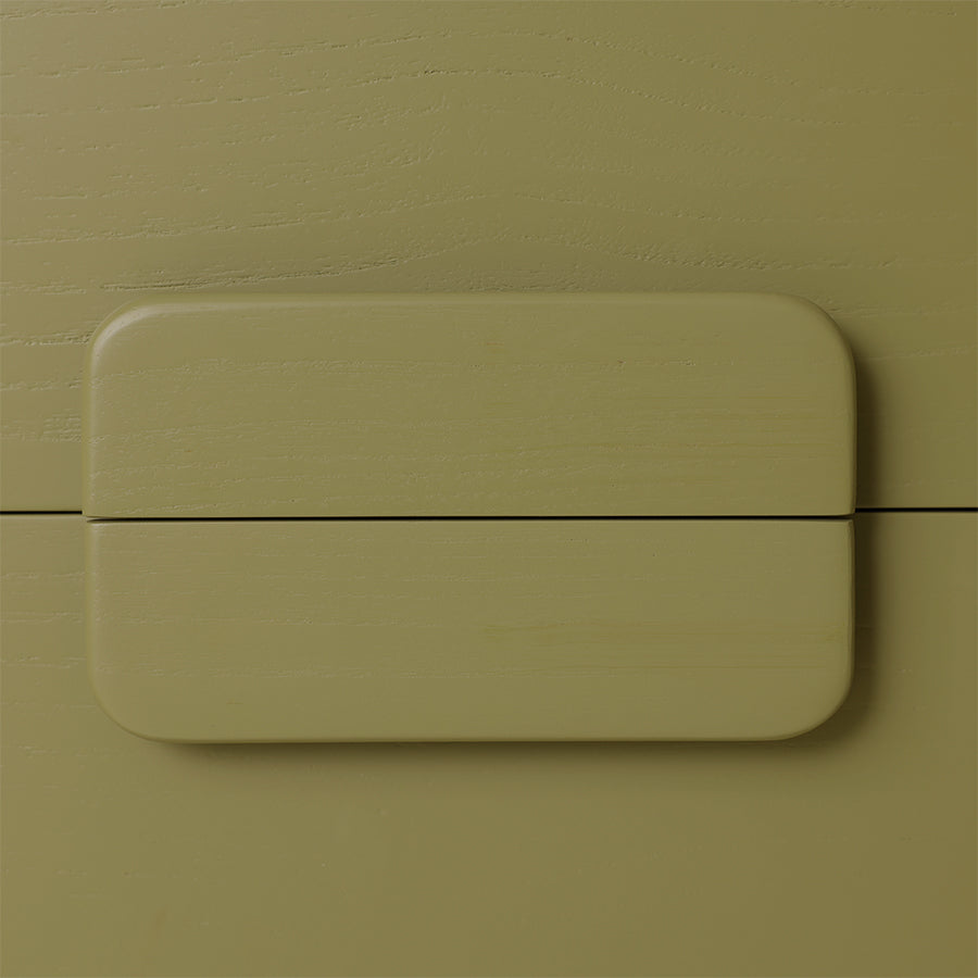 Spacious Drawer Cabinet - Army Green Wooden Storage Unit by HKLIVING