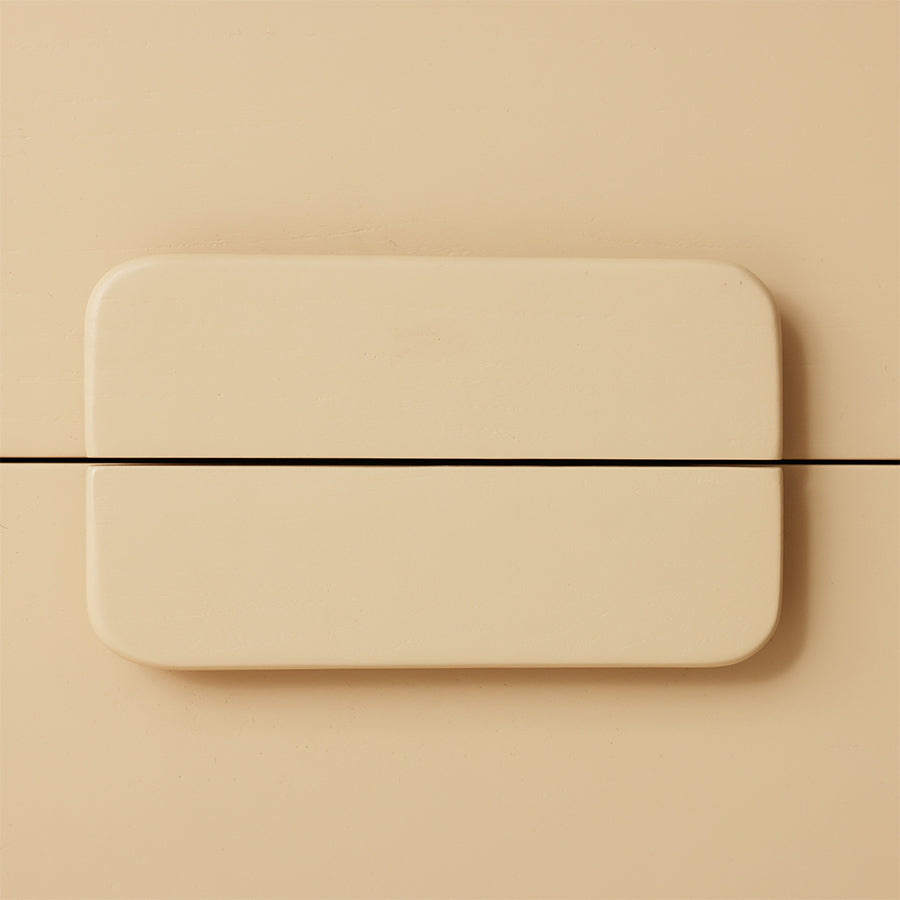 Spacious Drawer Cabinet - Cream Wooden Storage Unit by HKLIVING
