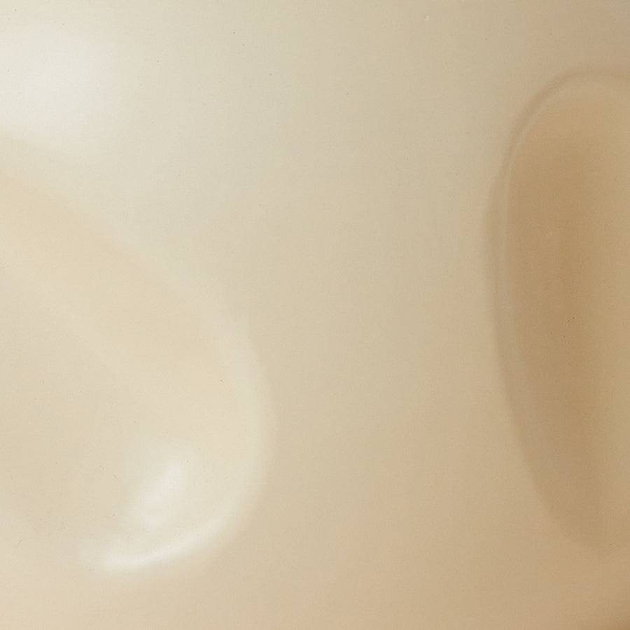 Cream Ceramic Side Table, Shell, Currents by HKLIVING