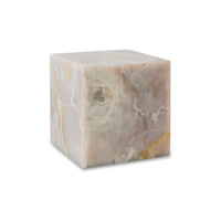 Marble Block Table, Pink Onyx by HKLIVING