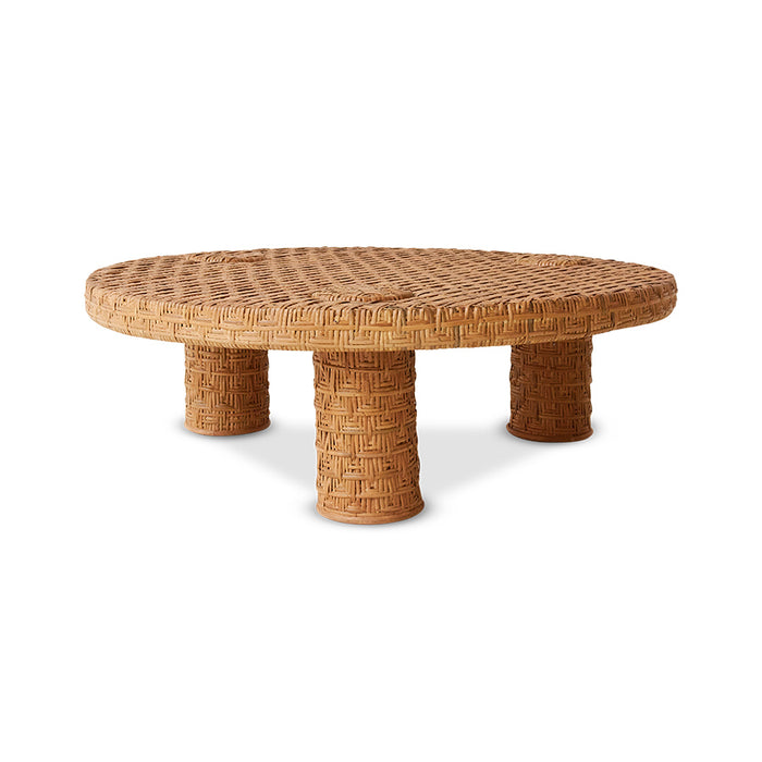 Woven Rattan Coffee Table ø100cm by HKLIVING
