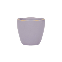 Single lilac Good Morning egg cup with golden edge by Urban Nature Culture