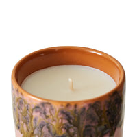 Rim and wax detail of HKLIVING 70s Ceramics Miami candle