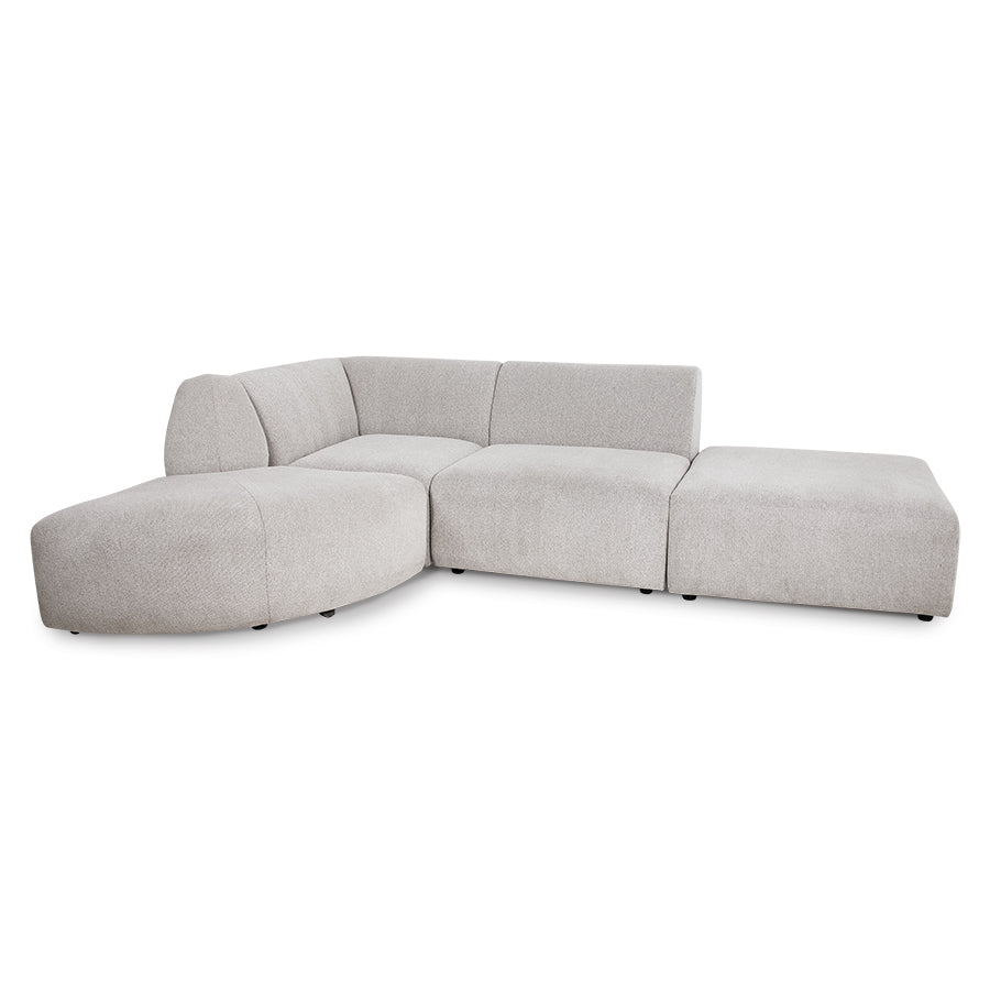 Jax Couch Element, Hocker Footstool, Sneak Grey, HKLIVING
