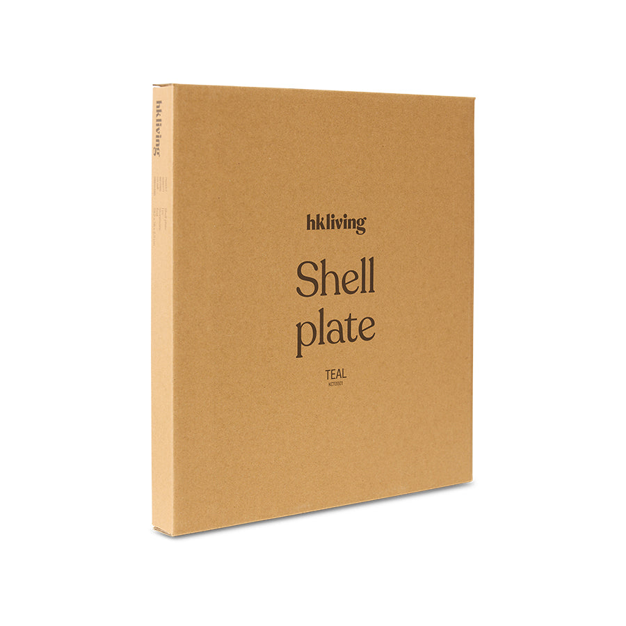 Shell Plate, Teal by HKLIVING
