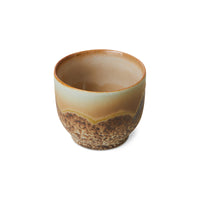 HKLIVING Cafe Cups, Lagoon Set or Individual, 70s Ceramics