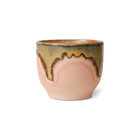HKLIVING Cafe Cups, Lagoon Set or Individual, 70s Ceramics