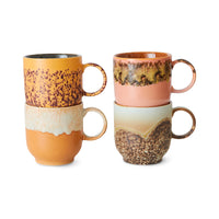 Cafe Mugs, 24-25 Collection, 70s Ceramics by HKLIVING