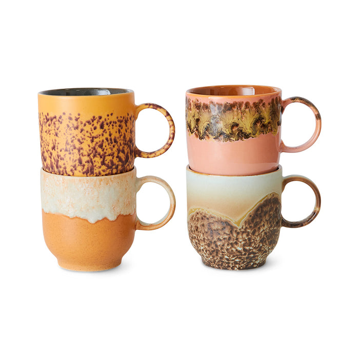 Cafe Mugs, 24-25 Collection, 70s Ceramics by HKLIVING