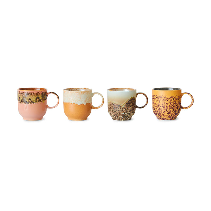 Cafe Mugs, 24-25 Collection, 70s Ceramics by HKLIVING