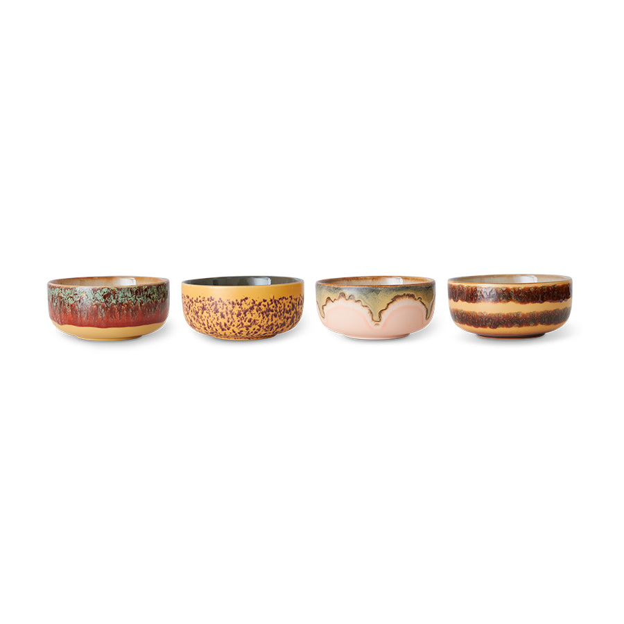 Dessert Bowls, Set of 4, Harbour from 70s Collection by HKLIVING