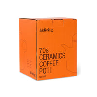 Coffee Pot, Dunes, Orange Brown Beige, 70s Ceramics by HKLIVING
