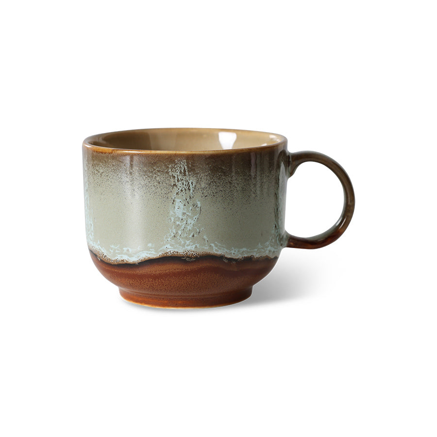 HKLIVING 70s Ceramics Large Tea Mugs - Odyssey & Nova (Sets of 2 or Individual Mugs)