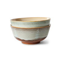 70s Ceramics Ramen Bowls - Set of 2 by HKLIVING (Verge or Ascend)