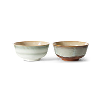 70s Ceramics Ramen Bowls - Set of 2 by HKLIVING (Verge or Ascend)