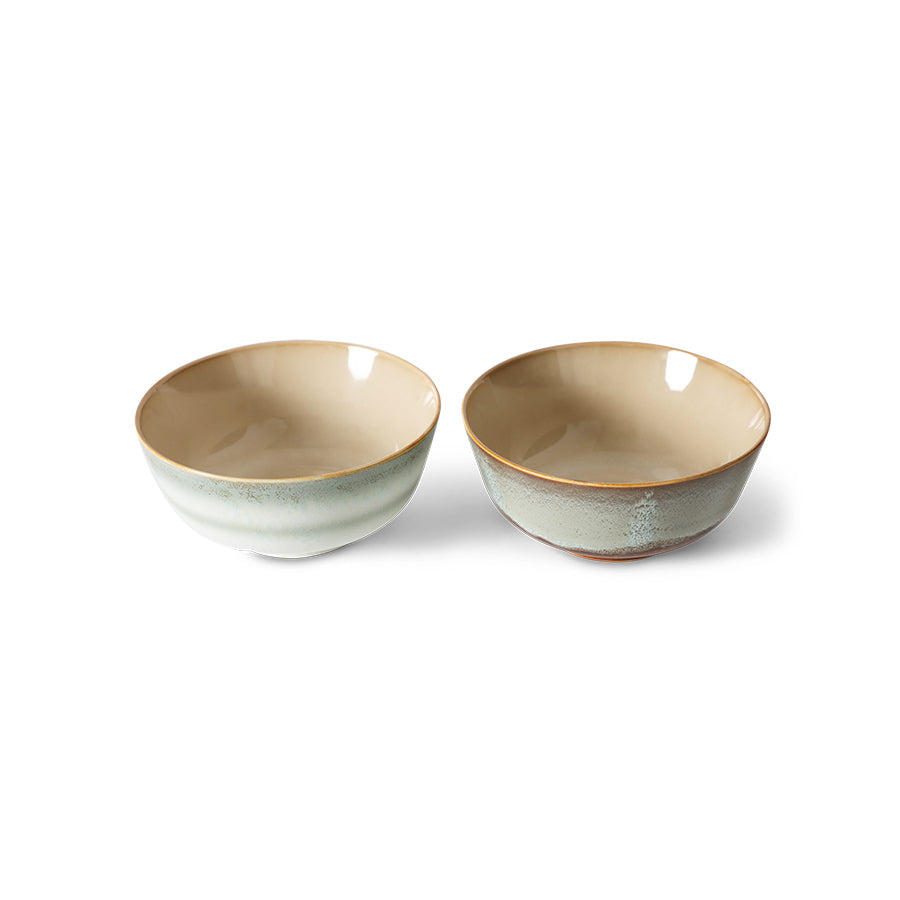 70s Ceramics Ramen Bowls - Set of 2 by HKLIVING (Verge or Ascend)