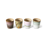 Set of 4 Coffee Mugs - HKLIVING 70s Ceramics - Serendipity
