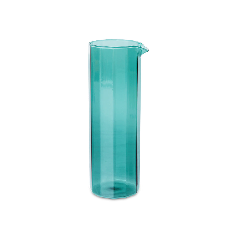 Teal Sunlit Carafe, Blue Water Jug by HKLIVING