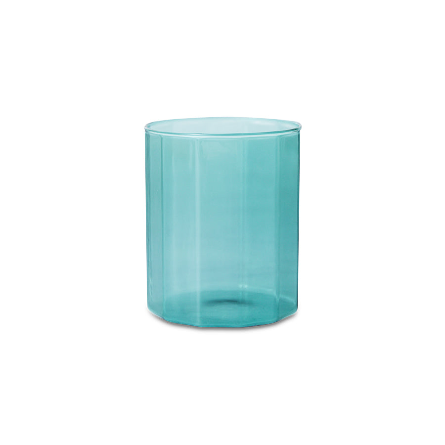 Teal Sunlit Glass, Blue Tumbler by HKLIVING