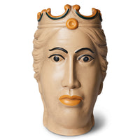 Cream Stoneware Decorative Heads – Teste di Moro Siciliane by MON for HKLIVING (Set of 2)