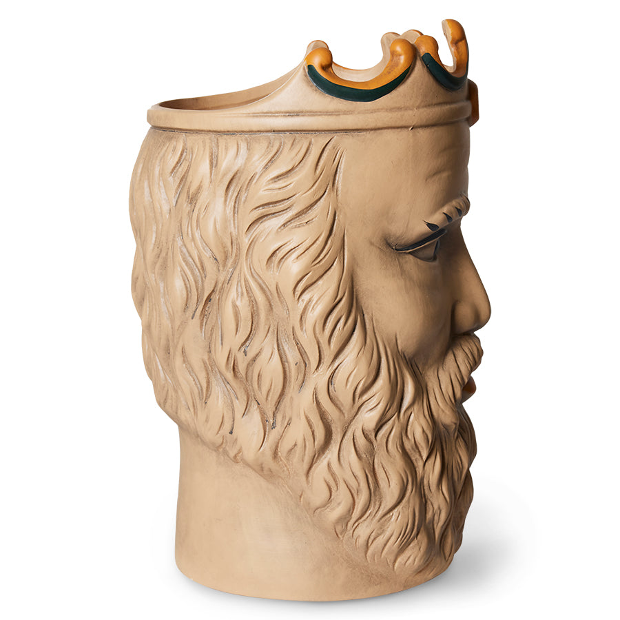 Cream Stoneware Decorative Heads – Teste di Moro Siciliane by MON for HKLIVING (Set of 2)