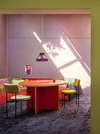 HKLIVING Customisable Round Dining Table - 130cm (Multiple Colours)
