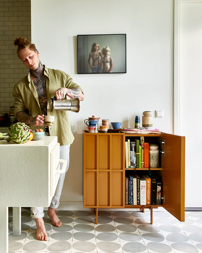 Cupboard by HKLIVING in Ginger Orange