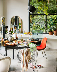 Silver Metal Wire Chair by HKLIVING