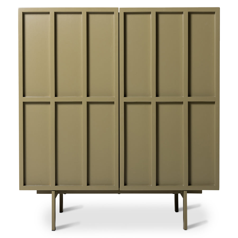 Cupboard by HKLIVING in Olive Green