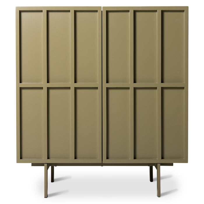 Cupboard by HKLIVING in Olive Green