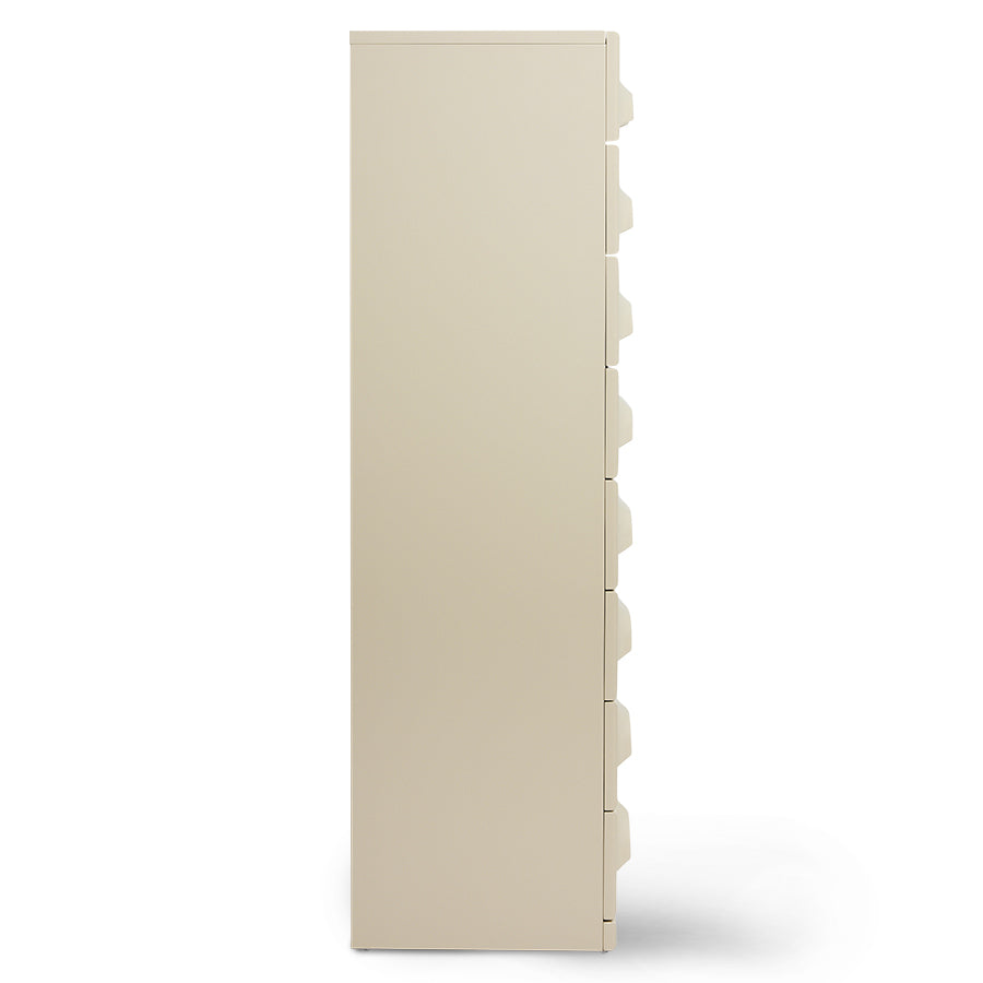 HKLIVING Chest of 8 Drawers in Cream