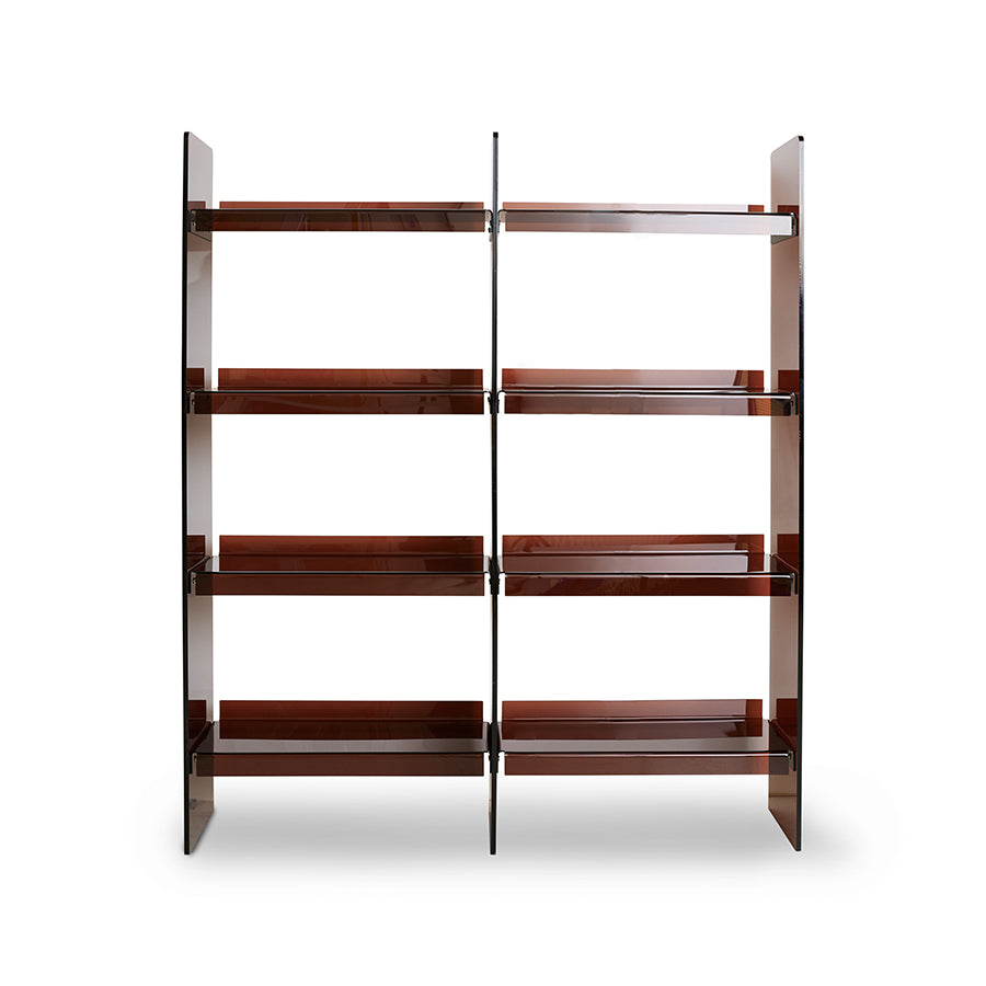 HKLIVING Smokey Brown Acrylic Modular Display Cabinet System