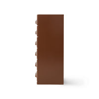 HKLIVING Chest of 6 Drawers - Chocolate (Warm & Modern Storage Unit)