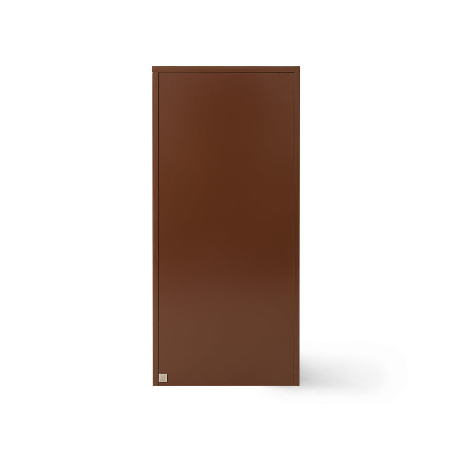 HKLIVING Chest of 6 Drawers - Chocolate (Warm & Modern Storage Unit)