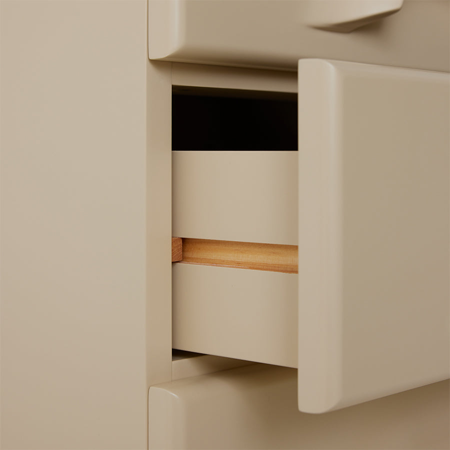 HKLIVING Chest of 6 Drawers - Cream (Minimalist Storage Cabinet)